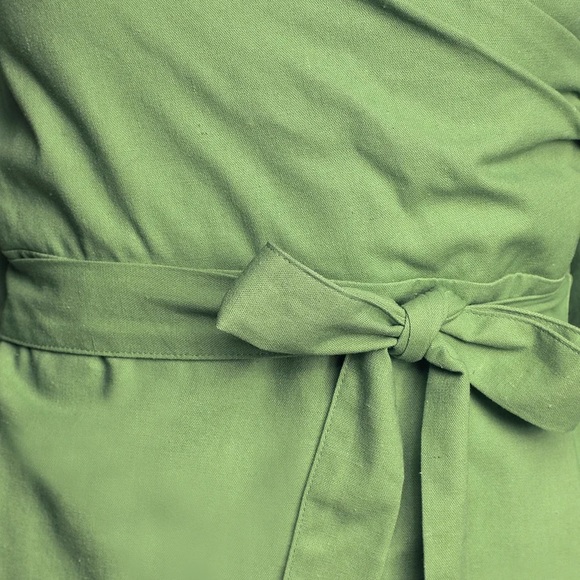 Green Off-the-Shoulder Puff Sleeve Mini Dress XS - Picture 5 of 5